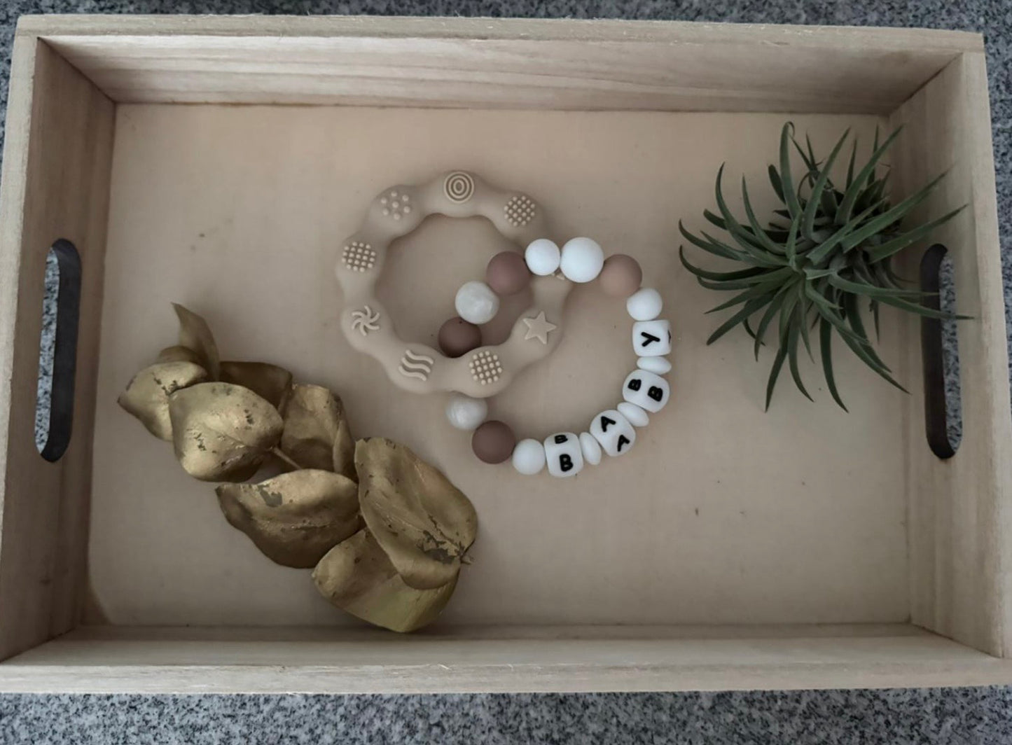 Personalisierter Beissring – mit Liebe handgemacht 🤎