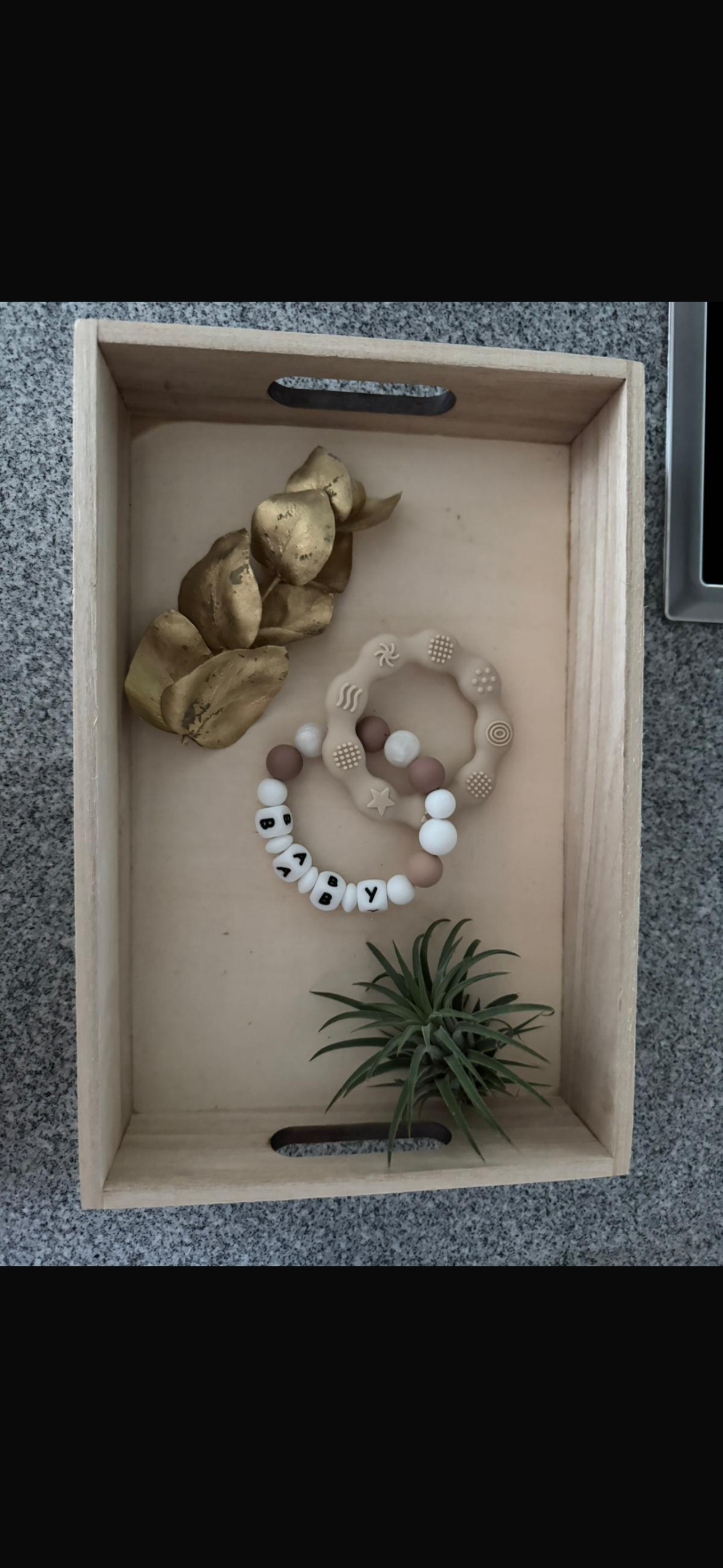 Personalisierter Beissring – mit Liebe handgemacht 🤎