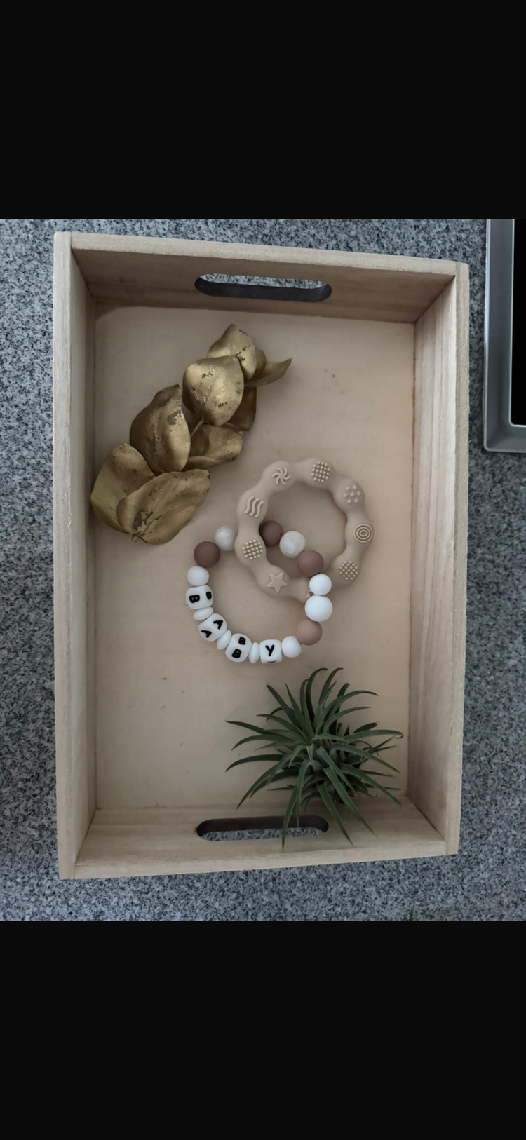 Personalisierter Beissring – mit Liebe handgemacht 🤎